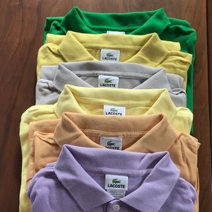 Lacoste polo shirts... a bundle of 6!
